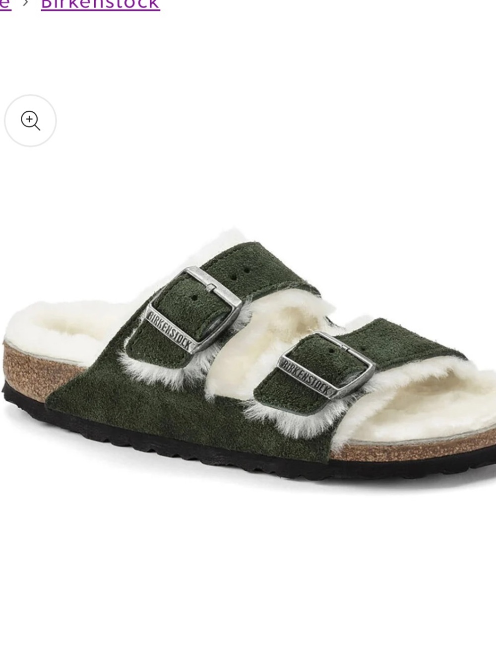 Birkenstock Arizona shearling size 41 women 10-10.5 or men 8-8.5